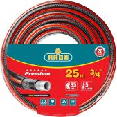 Шланг поливочный 25м Raco 40300-3/4-25 Premium, 3/4, 35 атм, пятислойный, усиленный двумя слоями армирования