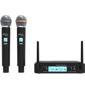 Микрофон Ritmix RWM-222 вокальный, беспроводной, 2шт