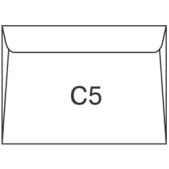 Конверты С5 (162х229 мм), отрывная лента, внутренняя запечатка, 80 г/м2, КОМПЛЕКТ 100 шт., BRAUBERG, 112187