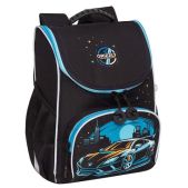 Ранец для мальчиков Grizzly RAm-585-2/2 MoonLight Race анатомическая спинка, с мешком для обуви, 33х25х13 см