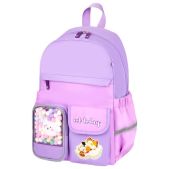 Рюкзак Brauberg 273127 Pastel с термонашивками в комплекте, Not today, сиреневый, 40х29х14 см
