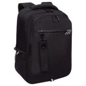 Рюкзак Grizzly RU-532-1/2 Black Stripes школьный, анатомическая спинка, 2 отделения, для мальчика, 42х31х22см