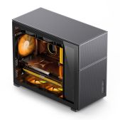 Корпус mATX без БП Jonsbo D31 MESH Black Case D31 MESH, Mini-Tower, TG, no fan, 1xUSB-A 3.2 + 1xUSB-C 3.2 Black