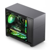 Корпус mATX Jonsbo D31 STD Black Case D31 STD, Mini-Tower, TG, no fan, 1xUSB-A 3.2 + 1xUSB-C 3.2 Black