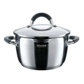 Кастрюля Rondell RDS-025 Flamme 5.7л. Ø24см с крышкой серебристый