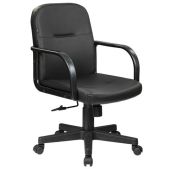 Кресло Brabix 532553 Top MG-333, с подлокотниками, кожзам, черное