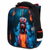Ранец Brauberg 273103 Premium, 2 отделения, с брелоком, Foggy car, 3D-панель, 38х29х16 см