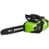 Цепная пила аккумуляторная Greenworks GD40CS18 2005807UH 40V, 40см, бесщеточ.,до1.8 КВт, с 1хАКБ 8Ач и Зарядное устройство
