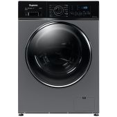 Стиральная машина Бирюса WM-SL610/15 S 1000об, хромированный металлик, черный люк, инвертор, пар