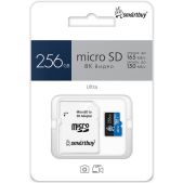 Карта памяти MicroSDXC 256Gb SmartBuy SB256GbSDU3UL01 class 10 Ultra 165/150 MB/s U3/A2/V30