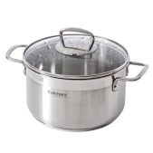 Кастрюля 3.5л Kukmara ORN-CA3520G Orion 3.5 л, нержавеющая сталь 18/10, комбинированная полировка, крышка стекло, для индукционных плит