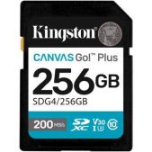 Карта памяти SDXC 256Gb Kingston SDG4/256Gb Canvas Go! Plus V30 + adapter