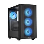 Корпус ATX Без БП Chieftec GS-03B-OP Hunter 3 боковая панель из закаленного стекла, 3xARGB LED вентилятор 120мма спереди, 1xARGB LED вентилятор 120мм сзади, черный, E-ATX