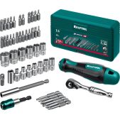 Набор бит и головок Kraftool 25816 X-Drive-49, 49 шт, с битодержателем и трещоткой
