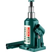 Домкрат Kraftool 43463-6 DOUBLE RAM, 6 т, 170 - 420мм, с увеличенным подъемом, двухштоковый бутылочный