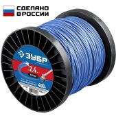 Леска для триммера Зубр 71025-2.4 Профессионал Звезда, 2.4мм, 400 м