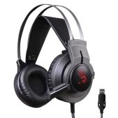 Гарнитура A4-Tech G437 Bloody черный 1.8м мониторные оголовье