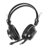 Гарнитура A4-Tech HS-28 BLACK+GREY черный 2.2м накладные оголовье