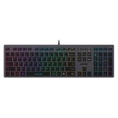 Клавиатура A4-Tech Fstyler FX60 GREY / NEON серый USB slim LED