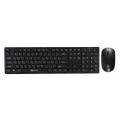 Комплект клавиатура + мышь Oklick 1091253 240M черный USB беспроводная slim мультимедийная