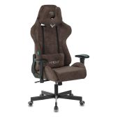 Кресло для геймеров Zombie VIKING KNIGHT LT10 VIKing KNight Fabric темно-коричневый Light-10 с подголов. крестов. металл