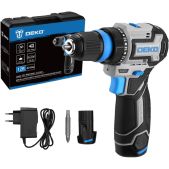 Дрель-шуруповерт аккумуляторная Deko 085-1122 Loner 12V Pro бесщеточная, компактная, в кейсе, со съёмным патроном