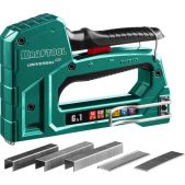 Степлер Kraftool 3188 Universal-HD, 6-в-1: 53 A/10/JT21 23GA 6 - 14мм /140 G/11/57 20GA 8 - 14мм /13/53F/300/500, универсальный алюминиевый