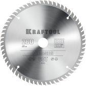 Диск пильный Kraftool 36952-260-30 Precision, 260 х 30мм, 60Т, по дереву