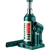 Домкрат Kraftool 43463-2 DOUBLE RAM, 2 т, 170 - 380мм, с увеличенным подъемом, двухштоковый бутылочный
