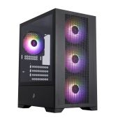 Корпус mATX Без БП 1STPlayer Go2-BK-4F7 Go2 ARGB Black 4x120мм ARGB fans
