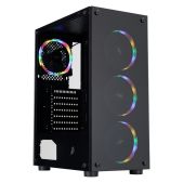 Корпус ATX Без БП 11STPlayer V3-B-BK-4FS1 Fire Dancing V3-B 4x120мм FRGB fans