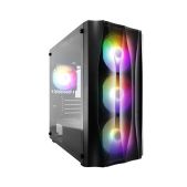 Корпус mATX Без БП 1STPlayer X3-M-BK-4F1 FireBase X3-M Black 4x120мм FRGB fans