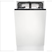 Встраиваемая посудомоечная машина Electrolux EEM69310L полногабаритная загрузка на 15 комплектов посуды, электронное управление, 8 программ, 59.6x55x82 см, черный цвет, сушка: с открыванием дверцы, индикация на полу: луч