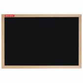 Доска для мела Brauberg 238801 Wood магнитная 30х45 см, черная, деревянная рамка