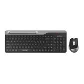 Комплект беспроводной (клавиатура + мышь) A4-Tech FB2535C SMOKY Grey Fstyler черный/серый USB Bluetooth/Радио slim