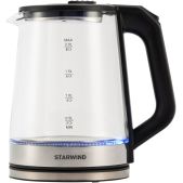 Чайник Starwind SKG5778 2л. 2.0кВт черный/прозрачный корпус: стекло