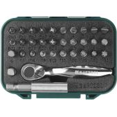 Набор бит Kraftool 26157-H33 33 шт, с мини-трещоткой