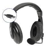 Гарнитура Defender 63752 Gryphon 750U USB, черный, 1.8м кабель