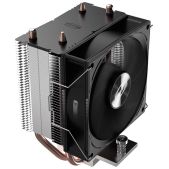 Кулер для процессора Pccooler R200 110W, 4-pin PWM, 133mm, Al/Cu, 2x6mm, 1x92mm, 40.94CFM, 30dBA, 2200RPM, S: 1851/1700/1200/115X, AM5/AM4, серебристый, black