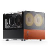 Корпус mATX без БП Jonsbo V12 Black боковая панель из закаленного стекла панорама, mini-ITX, micro-ATX, черный