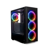 Корпус ATX без БП Xastra A300-4FR12F A300 4FRGB Black Mesh/ full-size TG / 4x120мм FR120-FRGB fans