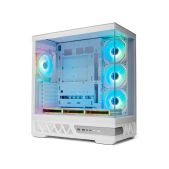 Корпус ATX без БП Xastra Q700-7FM12A-C10-UC-WH Q700 7ARGB-C10-UC White ATX Aquarium Screewless 7x120мм ARGB PWM mirror fans/Argb+PWM HUB 10port/Type C