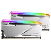 Модуль памяти DDR5 32Gb 6200MHz Netac NTZED5P62DP-32S Z RGB DDR5-6200 16Gbx2 C34 Silver 32-38-38-96 1.35V