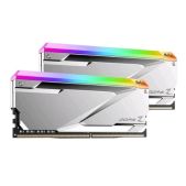 Модуль памяти DDR5 7200MHz 32Gb Netac NTZED5P72DP-32S Z RGB DDR5-7200 16Gbx2 C34 Silver 34-45-45-115 1.4V