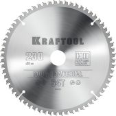 Диск пильный Kraftool 36953-230-30 Multi Material, 230 х 30мм, 64Т по алюминию
