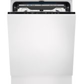 Встраиваемая посудомоечная машина Electrolux EEG68600W загрузка на 14 комплектов посуды, сенсорное управление, 8 программ, 59.6x56x82 см, черный цвет, сушка: стандартная конденсация /с открыванием дверцы, индикация на полу: проекция дисплея