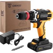 Дрель-шуруповерт аккумуляторная Deko 063-4176 DKCD20FU-Li, со съемным патроном