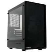 Корпус mATX без БП Hspd M331-TGbK Case M331, Mesh Mini-tower, Black, TG, 0.4 SPCC, no fans mATX, mITX 175/329/170mm 1x2.5, 2x3.5, 4xPCI 1xUSB-A 3.0, 1xUSB-A 1.0 370x220x408mm