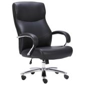 Кресло офисное Brabix 531933 Premium Total HD-006, нагрузка до 180 кг, экокожа, хром, черное