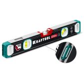 Уровень строительный 40см Kraftool 34988-40 A-RATE Control, точность 0.3мм/м, с зеркальным глазком, сверхпрочный магнитный